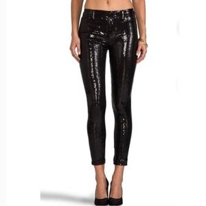NWOT Wildfox The Raquel Black Sequin Skinny Pants